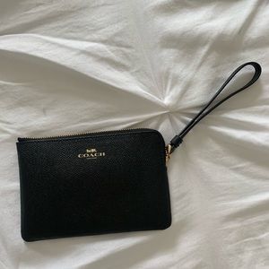 Black coach wristlet